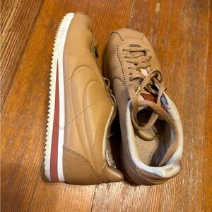 Tan Maria Sharapova Nike Cortez sneakers